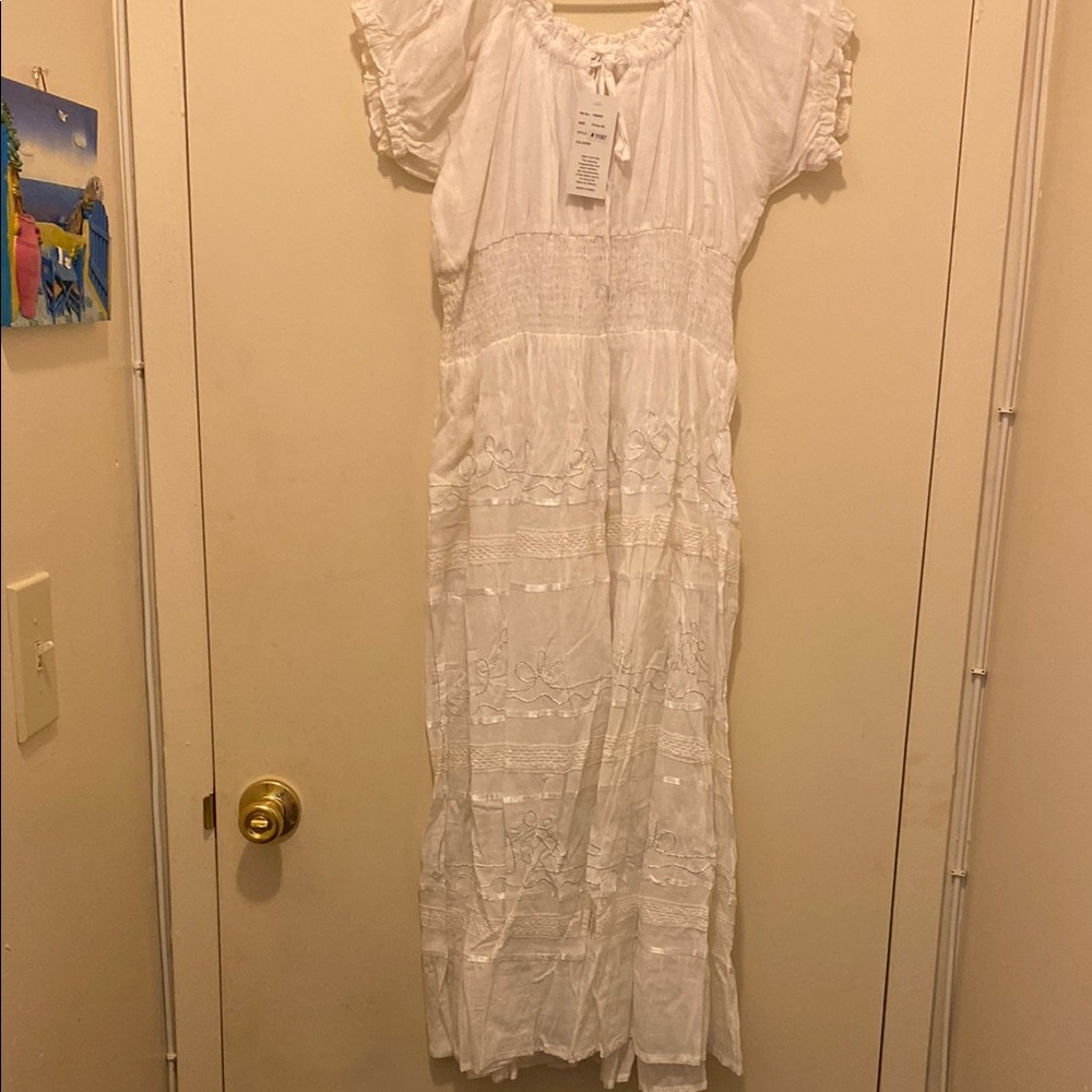 White Lace Maxi Dress